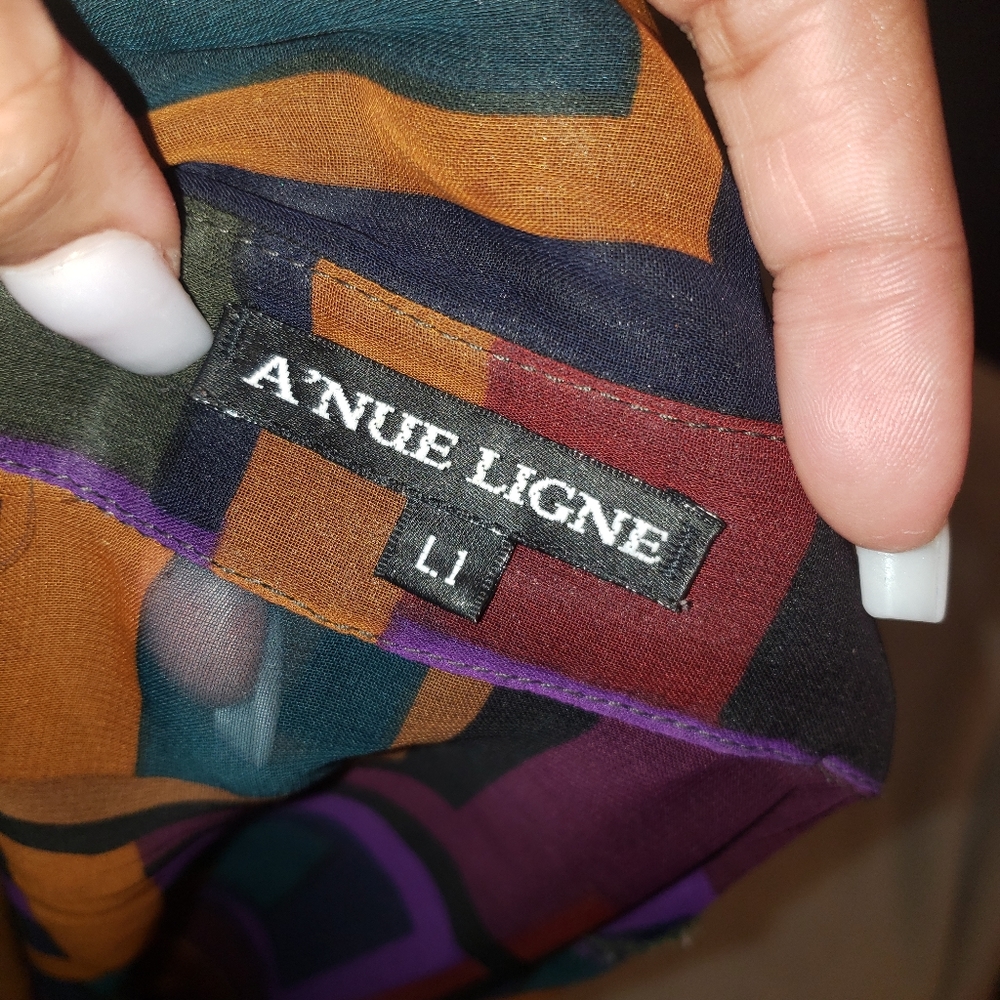 Sheer Color Block Button down leotard - Picture 4 of 4